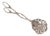 Antique Early 20th Century 800 Silver Patisserie Serving Tongs For Sale