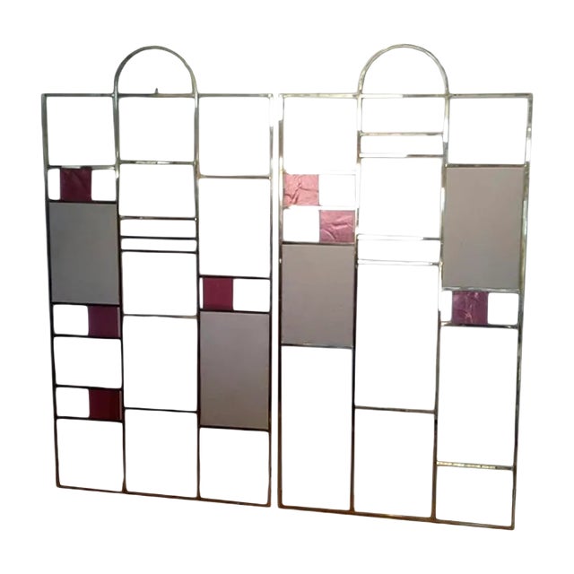 Room Divider Walls in Brass, 1970s, Set of 2 For Sale