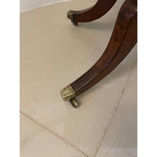 Antique Regency Freestanding Mahogany Side Table, 1835 For Sale - Image 13 of 15