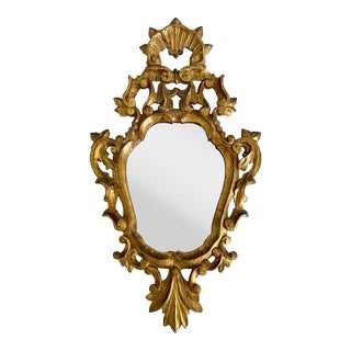 Antique French Louis XV Gold Mirror For Sale