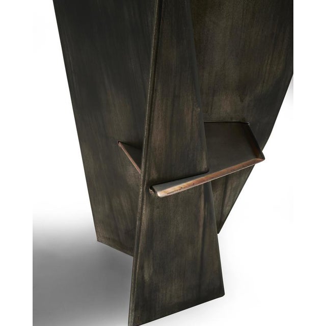 Harakiri Chair in Aluminium and Damascus Stainless Steel by Orfeo Studio For Sale - Image 9 of 12