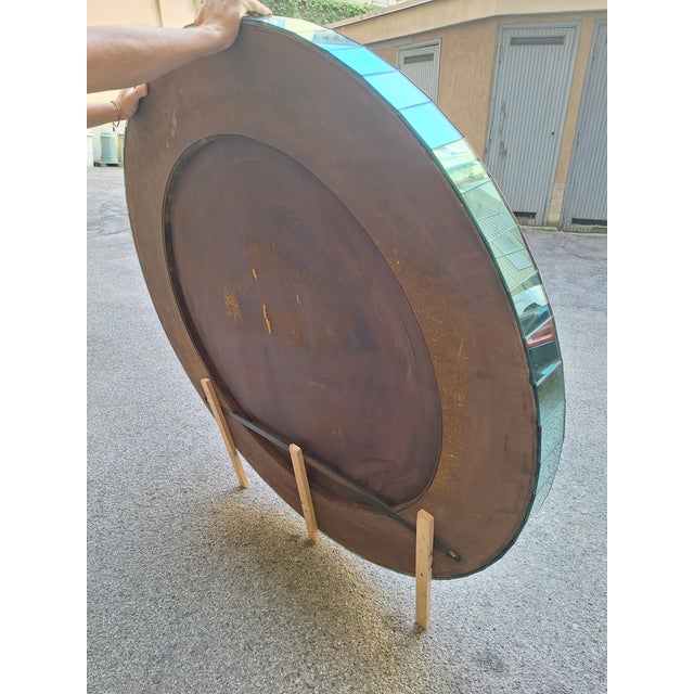 Mirror with Glass Strips and Piece on Important Italian Commission, 1990s For Sale - Image 6 of 10