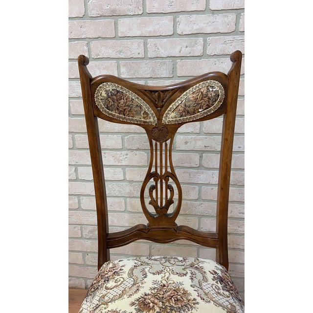 Early 20th Century Antique English Country Edwardian Mahogany Dining Chairs - Set of 4 For Sale - Image 5 of 10