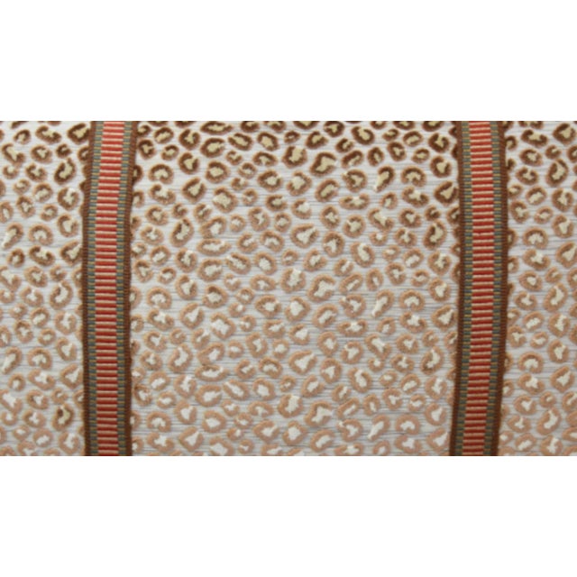 Hollywood Regency Colfax & Fowler Animal Cut Velvet Feather/Down Pillow For Sale - Image 3 of 7
