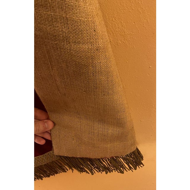 Antique Italian Red Silk Velvet Altar Back, 1800s For Sale - Image 5 of 7