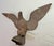 Antique Solid Brass Bronze Open Winged American Eagle Bird Heavy Flag Finial For Sale - Image 4 of 13
