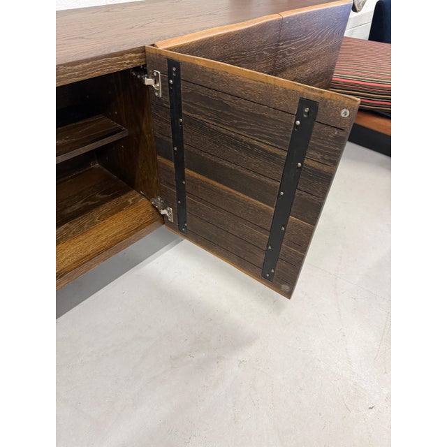 Wood Artisan Made Live Edge Credenza Sideboard For Sale - Image 7 of 18