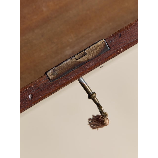The Vintage Early American Mahogany Dresser With Inlay Detailing For Sale - Image 11 of 12