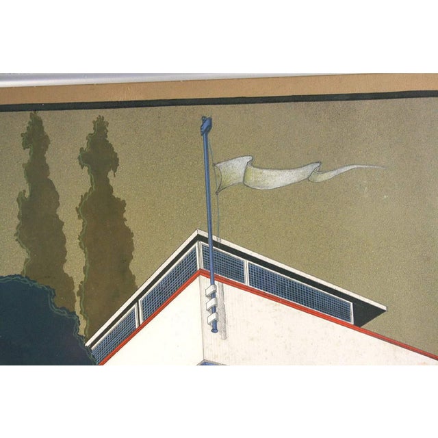 Marcel Seger, Bauhaus Villa, 1932, Charcoal, Pastel & Paper, Framed, Set of 2 For Sale - Image 18 of 18