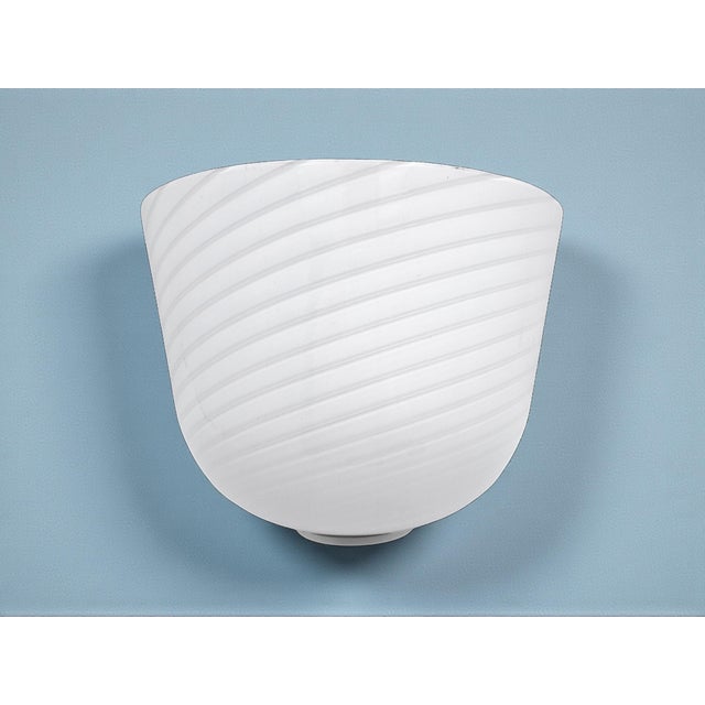 De Majo Murano Swirl Glass Wall Lamp, 1980s For Sale - Image 11 of 11