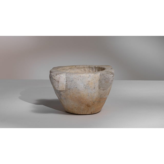 French 19th Century France Antique White Marble Serving Piece For Sale - Image 3 of 15