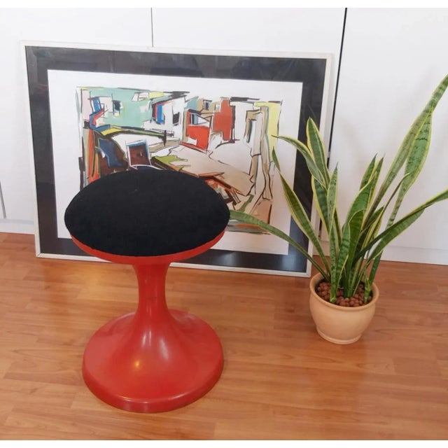 Mushroom Stool by Finzgar Zorman for Meblo, 1972, in Very Good conditions. Designed 1970 to 1979