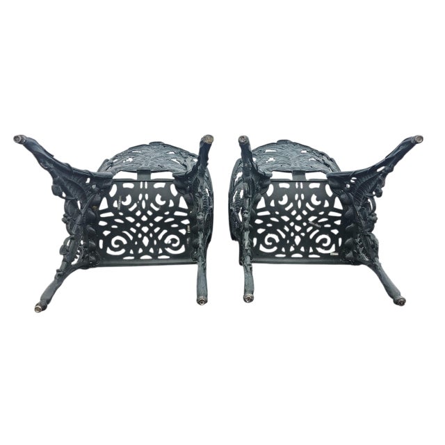 1980s The Smithsonian Institution Pair of Garden Chairs by Brown Jordan For Sale - Image 9 of 12