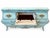 Hooker Furniture Turquoise Bombe Dresser – Hand Finished 7 Drawer French Provincial Chest, Ornate Gold Hardware For Sale - Image 9 of 11