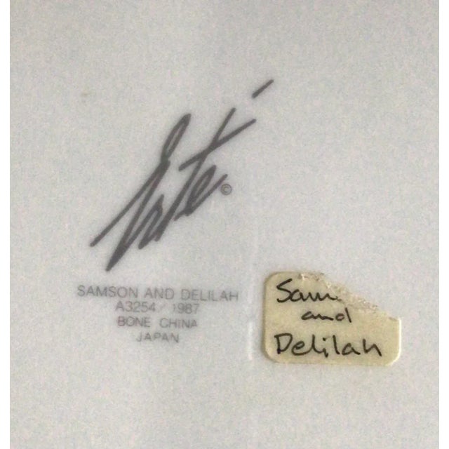 Art Deco Erte Samson and Delilah Charger For Sale - Image 3 of 4