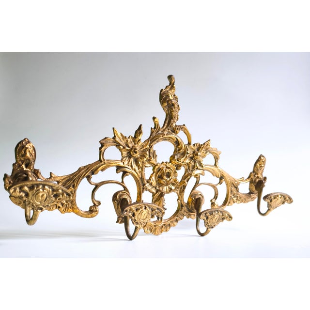 French Imperial-Style Bronze Coat Rack From the 1950s For Sale - Image 6 of 14