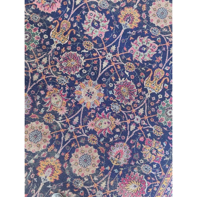 Textile Vintage Turkish Tabriz Design Rug - 9.3 X 12.2 For Sale - Image 7 of 12
