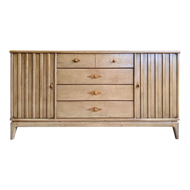 Midcentury Modern Credenza Sideboard Buffet By Broyhill
