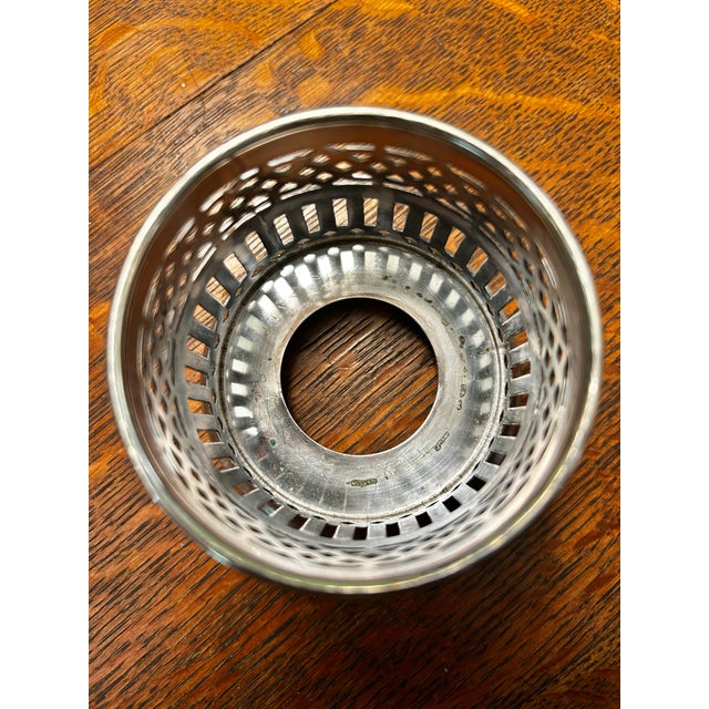Metal Vintage Wilcox 6812 Art Deco Silver Plate Condiment Holder or Jar Sleeve For Sale - Image 7 of 10