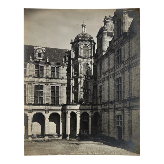 Antique French Chateau De Chambord Photograph For Sale