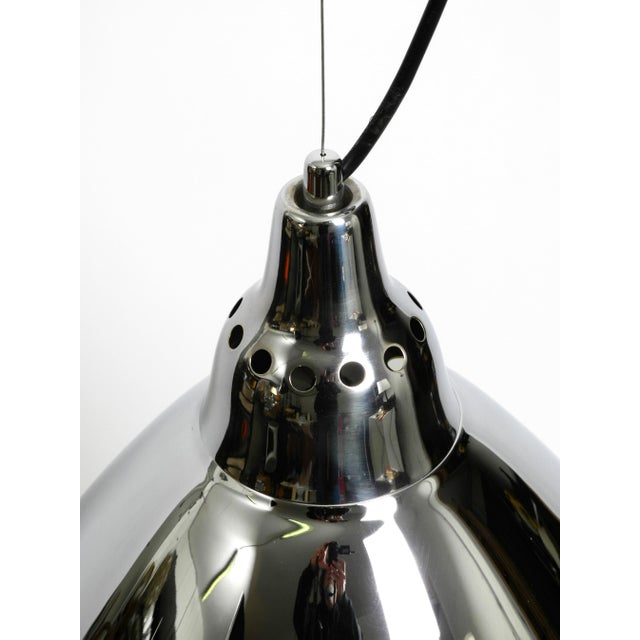 Metal Large Pendant Lamp Headlight in Chrome-Plated Sheet Steel by Ingo Maurer, 1960s For Sale - Image 7 of 18
