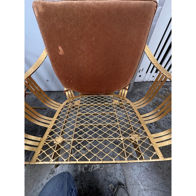 Modern Cb2 Gala Gold Lounge Chairs, Pair. For Sale - Image 3 of 12