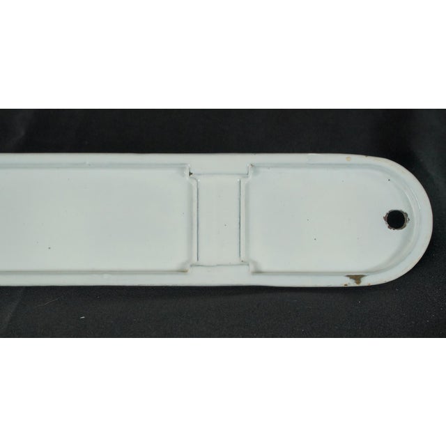 Vintage European Cast Iron Triple Hook Wall Rack For Sale - Image 11 of 12