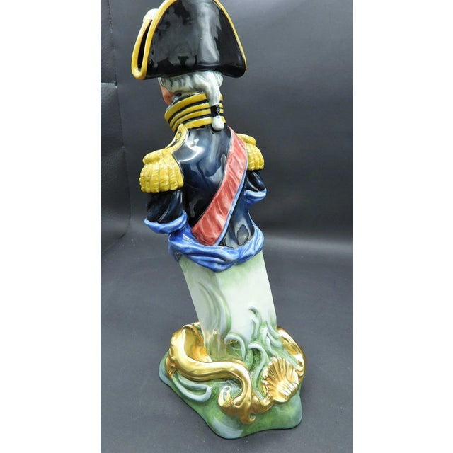 English Royal Doulton Adm Horatio Nelson H M S Trafalgar Nautical Ships Figurehead Figurine 1980 For Sale - Image 3 of 7