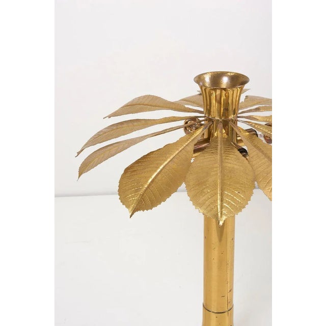 Brass Rhubarb Floor Lamp by Tommaso Barbi, 1970s For Sale - Image 9 of 11