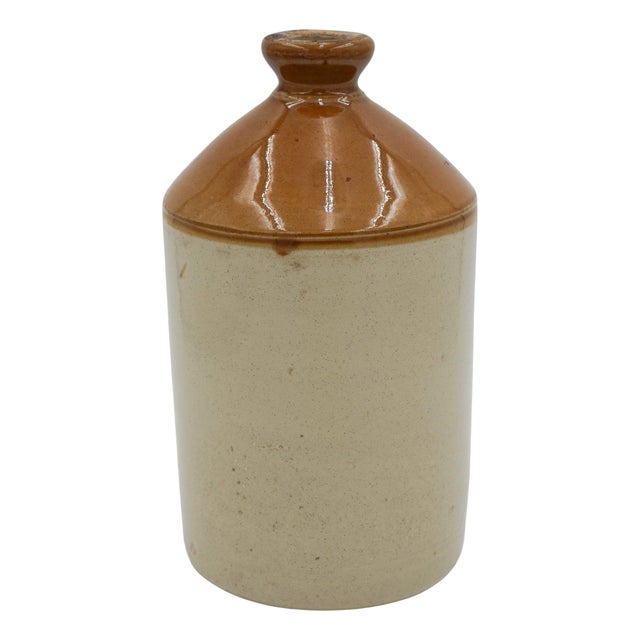 English Stoneware Jug Flower Vase For Sale