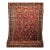 Antique Persian Mahal Sultanabad Rug, Hand-Knotted Wool, Geometric Pattern, 9x13, Red & Navy For Sale