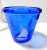 Mid-Century Modern Vintage Etched Sailing Ship Glass Decanter With Cobalt Nautical Bar Bowl For Sale - Image 3 of 9