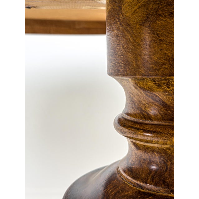 1920s Swedish Grace Art Deco Center Table in Faux Burl Finish, Sweden, 1920 For Sale - Image 5 of 9
