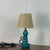 1960s Small Turquoise Ceramic Candlestick Lamp by Accolay Pottery For Sale In Los Angeles - Image 6 of 7
