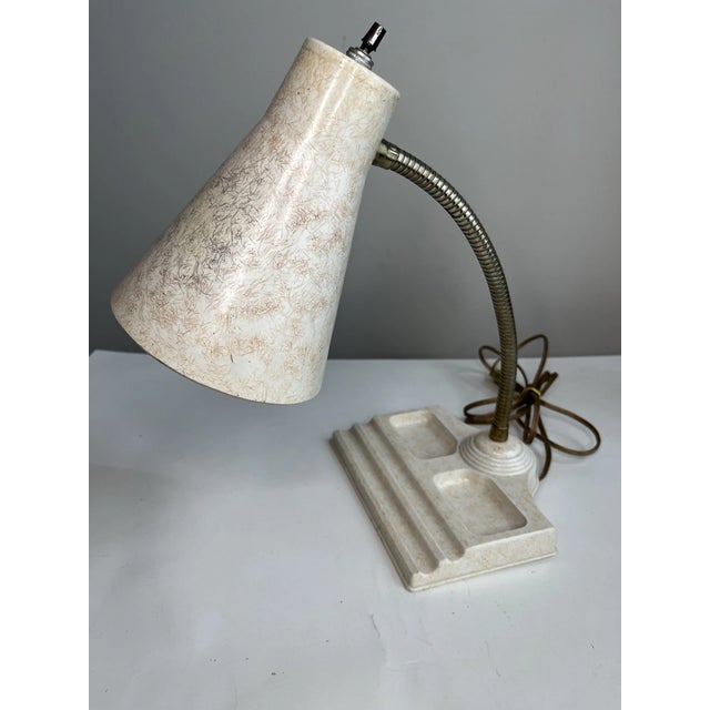 Vintage Mid Century Modern Retro Atomic Gooseneck Cone Desk Lamp For Sale - Image 4 of 7