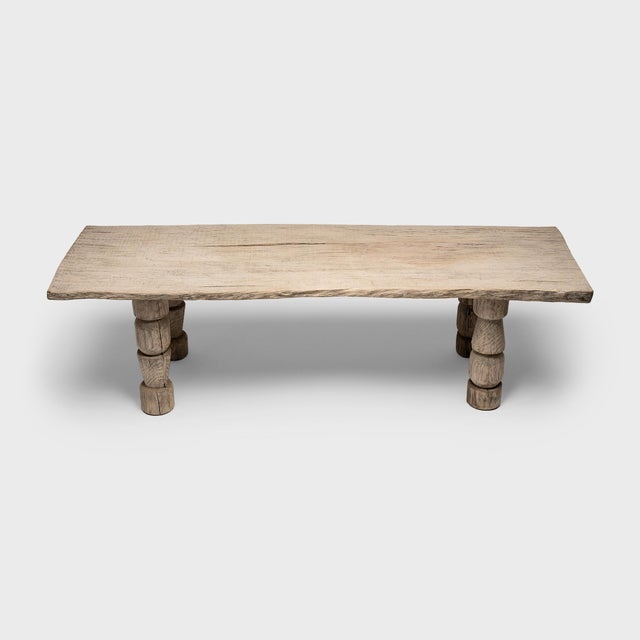 Contemporary Chinese Wabi Sabi Farm Table For Sale - Image 3 of 7