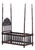 Canopy Bobbin Lace Cradle in Noble Wood, 1600s For Sale