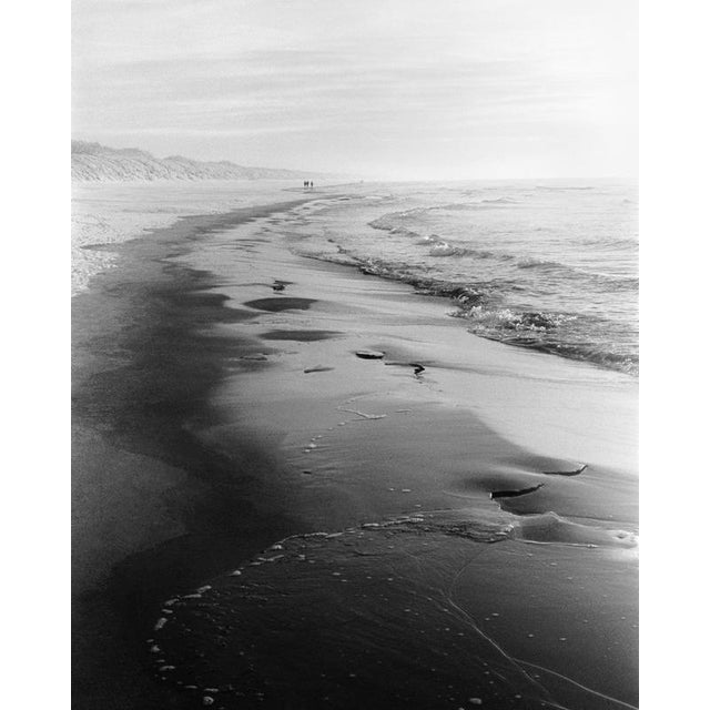Baltic freeze #4' 2022 A photograph captured with a 35mm camera showcases the winter landscape of Lithuania in black and...