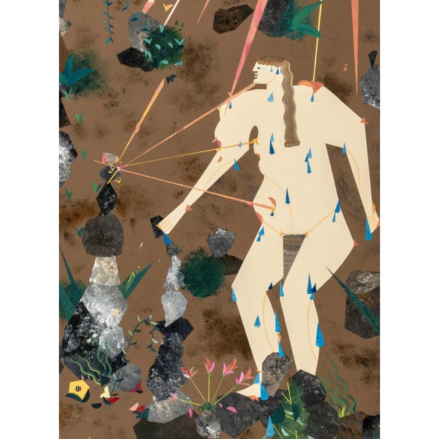 2010s Andrea Joyce Heimer "We Stacked Rocks..." Acrylic For Sale - Image 5 of 7