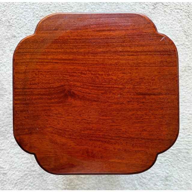 1950s Mid-Century Chinoiserie Drinks Table, Plant Stand, Hand-Carved Rosewood, 1950s For Sale - Image 5 of 7