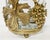 Vintage Cut Glass Champagne Chiller With Brass Grape Motif Base For Sale - Image 9 of 10