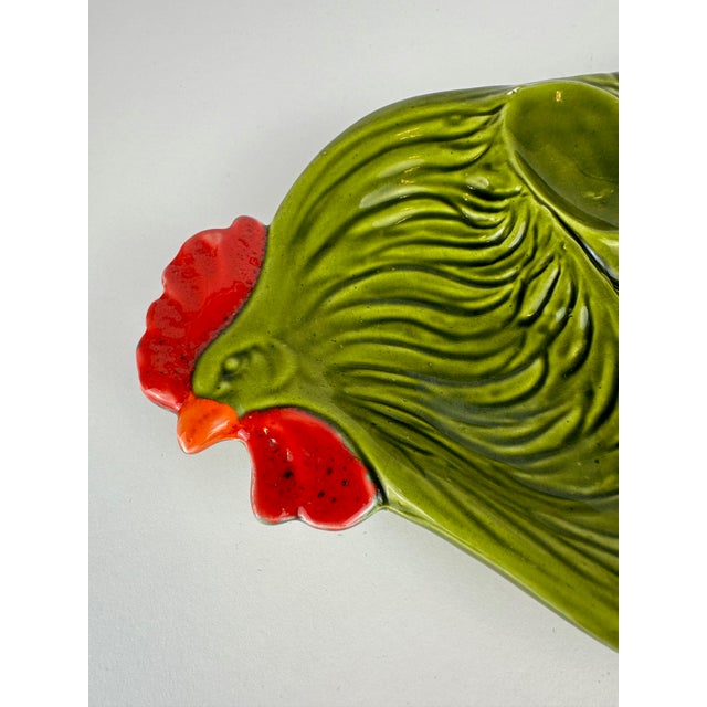 Vintage Majolica Serving Dish from Artigianato Bassanese, 1970s For Sale - Image 3 of 7