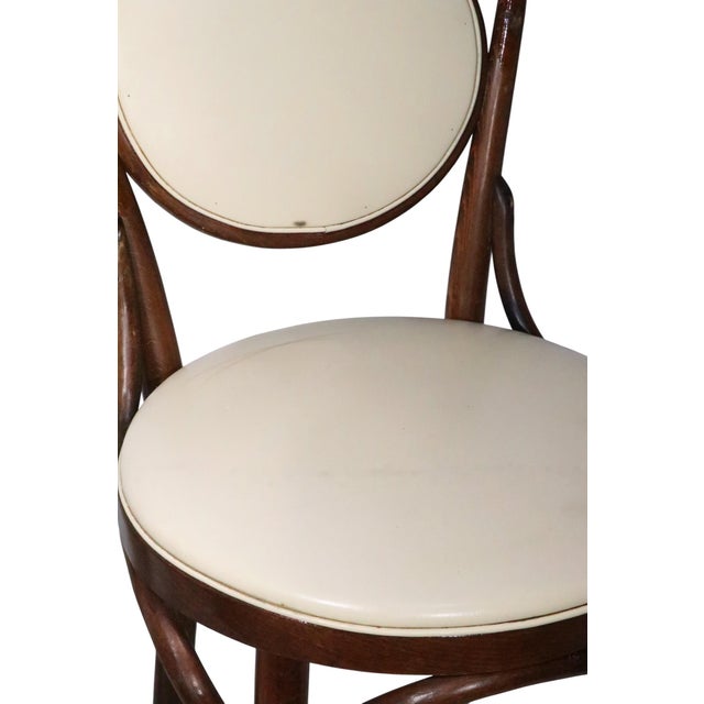 Pr. Bar Height Bentwood Stools by L & B Products Corp. After Thonet C 1981 For Sale - Image 13 of 14