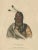 After Charles Bird King, Sioux Chief Portrait Esh-Ta-Hum-Leah, Lithograph, 1838 For Sale - Image 4 of 11