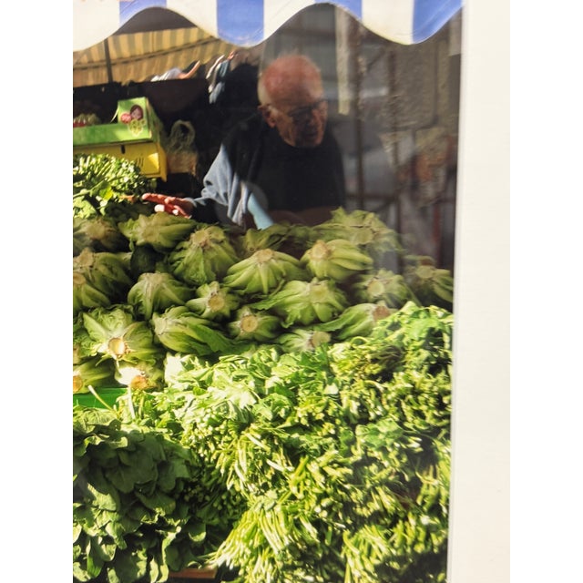 Traditional Israel Fruit and Vegetable Market Stand Photograph, Framed For Sale - Image 3 of 12