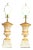Neo-Classical Style Painted Wood Urn Table Lamps - a Pair For Sale