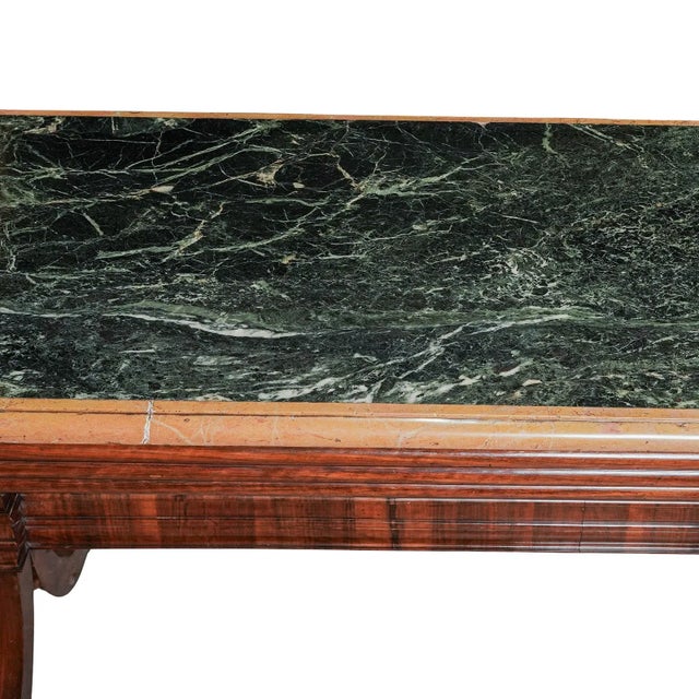 Mid 19th Century Mid 19th Century Superb Quality Antique Empire Revival Mahogany Marble Topped Table For Sale - Image 5 of 6