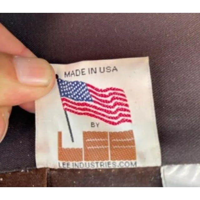 Vintage Boho Lee Industries Leather Club Chairs - a Pair For Sale - Image 9 of 9