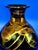 Pair of Bruce Fairman Signed Studio Art Pottery Black & Gold Luster Gooseneck Vases - 2 For Sale - Image 12 of 14