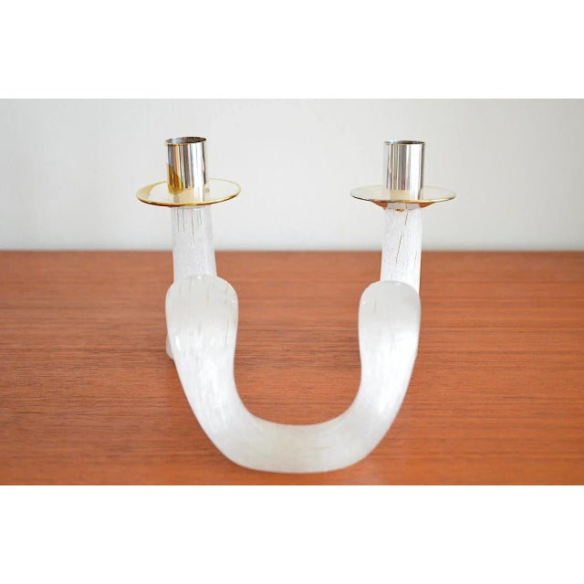 Murano Glass Snake Candlesticks, 1960s, Set of 2 For Sale - Image 11 of 12